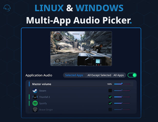 audio picker - linux-windows