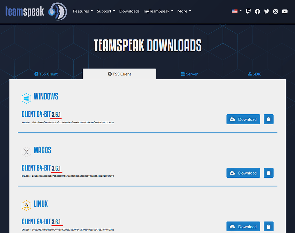 TeamSpeak 3 Client 3.6.2 - Announcements - TeamSpeak