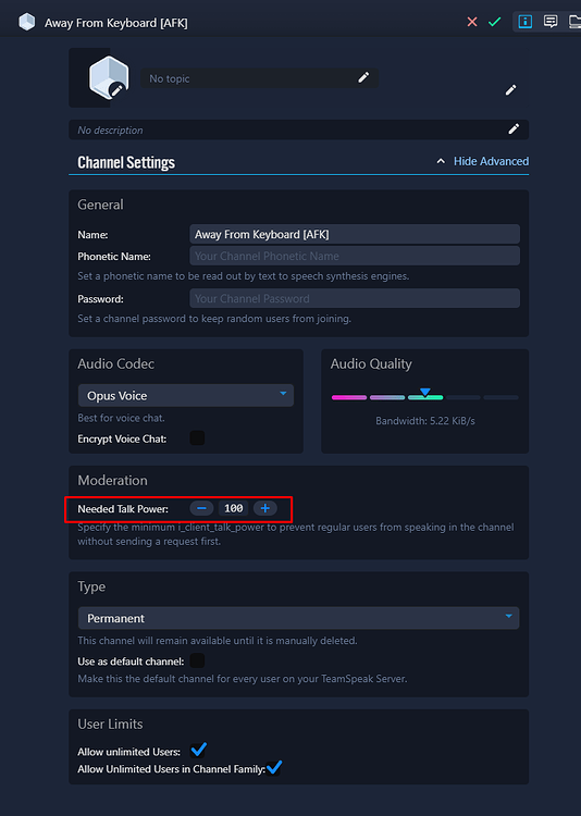 How can I create an AFK Room / Create a moderated channel - Permissions ...