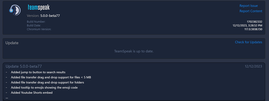 TeamSpeak 5 - plans 2024/2025? - TeamSpeak 6 Client - TeamSpeak Community