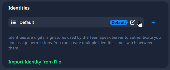GIF to use a different default identity